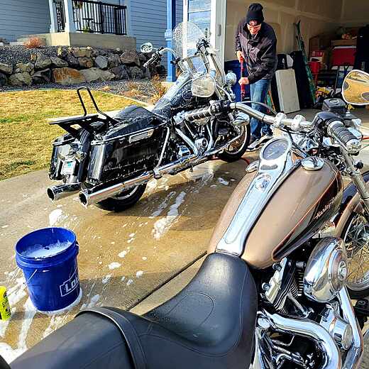 Motorcycle detailing